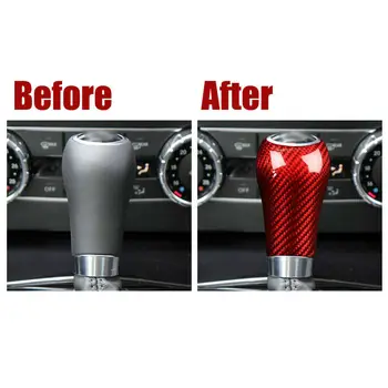

For Mercedes-Benz W204 W212 C E A G GLS Gear Shift Knob Cover Trim ABS Red Accessoires High Quality
