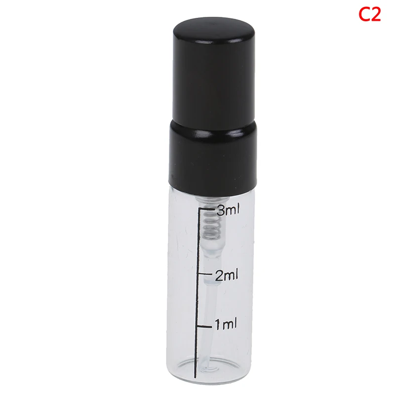 1PCS Portable Perfume Sub-bottle Press Fine Mist Bottle 2.5ml 3ml 5ml 10ml Transparent Glass Spray Bottle Portable Packed Bottle