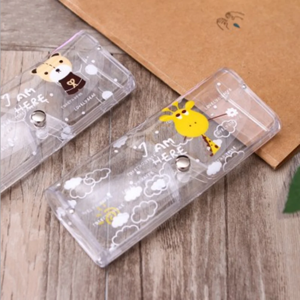 

Cute Animal Glasses PVC Soft Case Transparent Glass Spectacle Storage Protection Sunglasses Box For Travel Eyewear Accessories