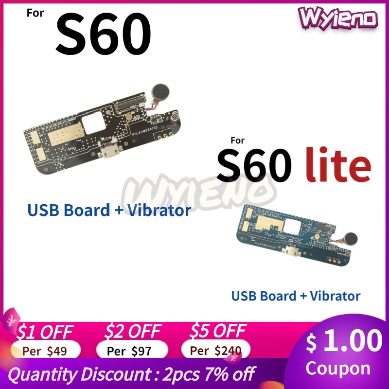 Wyieno S60 плата зарядного порта Для Doogee Micro USB разъем устройства гибкий кабель Замена