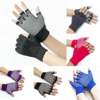 

Unisex Fitness Sports Half Finger Riding Gym Yoga Weightlifting Bodybuilding Mitten Women Men Equipment Breathable Nonslip Glove