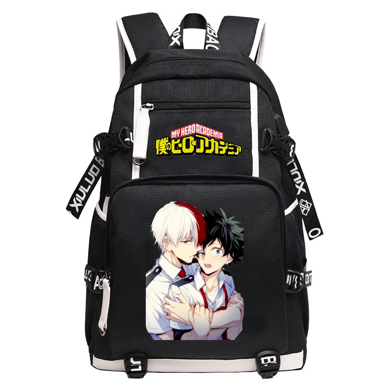 My Hero Academia Anime Bookbag Nylon School Bags for Teenage Girls