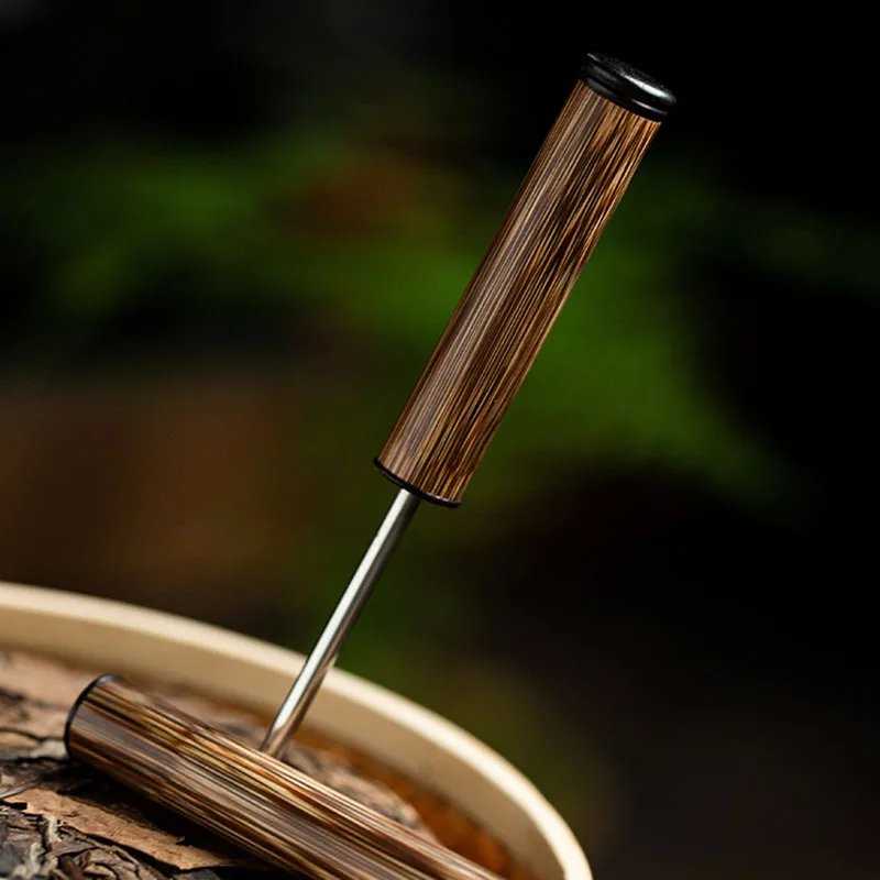 1Pcs Stainless Steel Tea Knife Pu Er Dedicated Tea Needle Accessories Kung Fu Teasets Cone Puer Knife