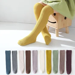 1 Pair New Winter Spring Girls Over Knee High Socks For Girl Cotton Sock Long Children Socks 1-8Years