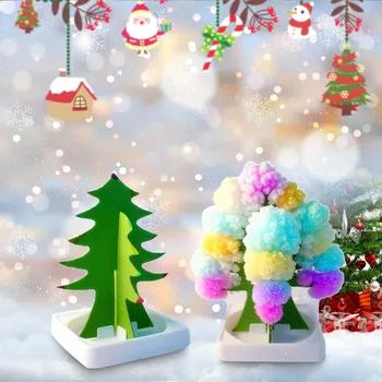 

2pc Christmas Gift Paper Tree Magic Growing Tree Toy Boys Girls Novelty Xmas 10ml Mini Visual Magic Artificial Christmas Trees