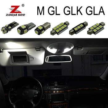 

Perfect White LED bulb Interior Reading Map Dome Light Kit For Mercedes Benz M ML GL GLK GLA W163 W164 W166 X164 X166 X156 X204