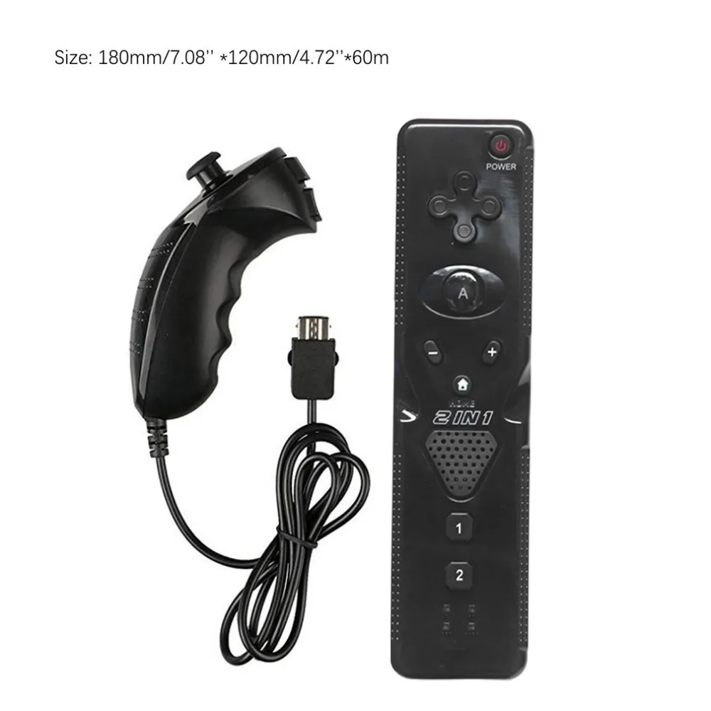 Встроенный беспроводной пульт дистанционного управления Motion Plus для Nintendo wii Nunchuck для Nintendo wii Пульт дистанционного управления джойстиком Joypad
