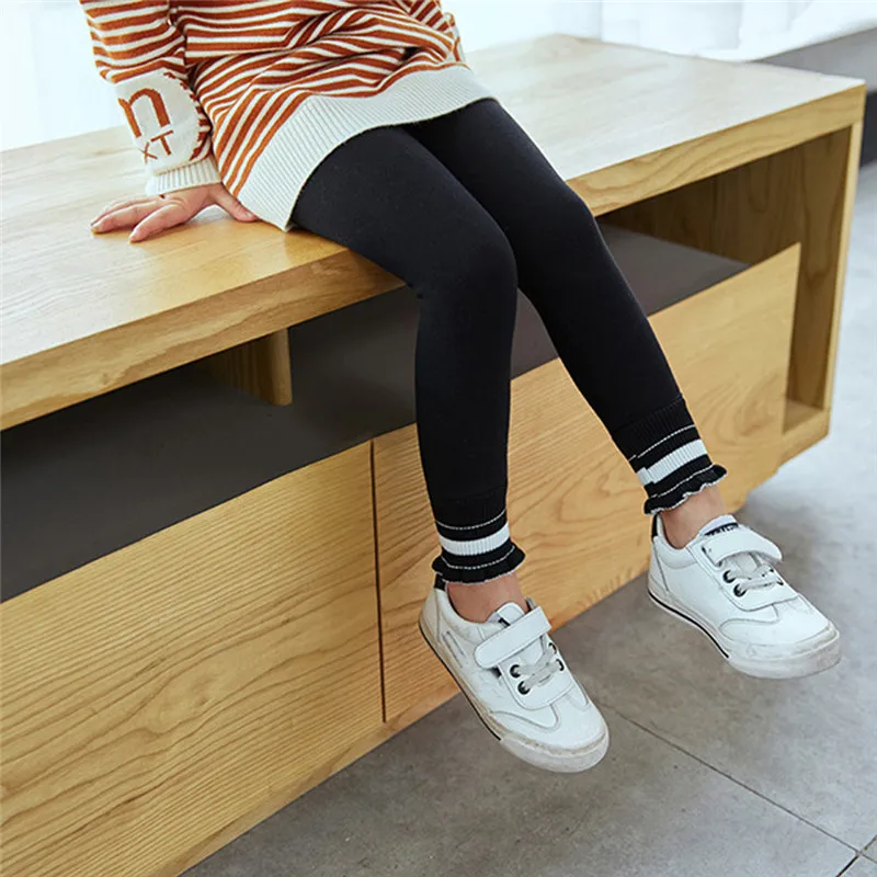 Girls' winter leggings Toddler Kids Baby Girls Striped Leggings Tights Pants Trousers Outfits Clothes girls tights #4D02 (13)