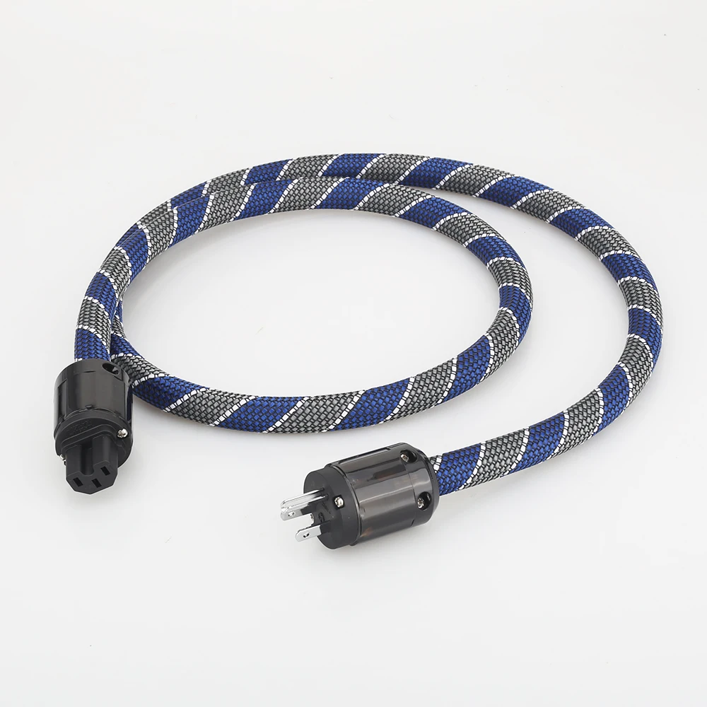 P101 DW34 HI End US AC Power Cable 3pins US Plug Power Cord Audiophile Power Cable CD Tube amplifer headphone