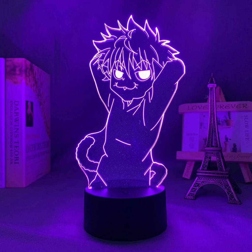 Акриловая 3d лампа в виде аниме Hunter X Killua ночсветильник для спальни Декор подарок