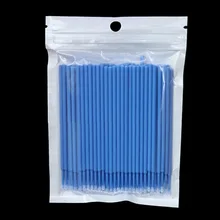 100 шт./лот PVC не линяющий гигиенический одноразовый расширительный аппликатор для женщин и девушек инструмент для макияжа щеточки с тушью для ресниц палочка прочная
