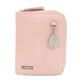 

Personlity Women Short Wallets Female Fashion PU Leather Zipper Coin Purses Famous Designer Lady Cards Holder Wallet 2020 New