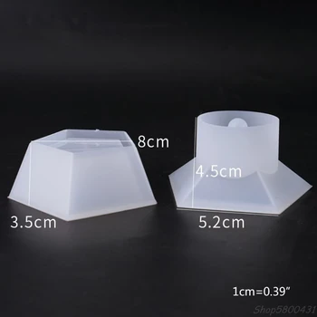 

Gift Box Silicone Mold DIY Crystal Epoxy Mould Jewelry Pentagon Storage Boxes UV Resin Crafts Making S29 20 dropshipping