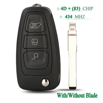 

Bilchave 3 Buttons 4D + (83) Chip 434Mhz With/Without Blade Smart Remote Key For Ford TOURNEO Intelligent Keyless