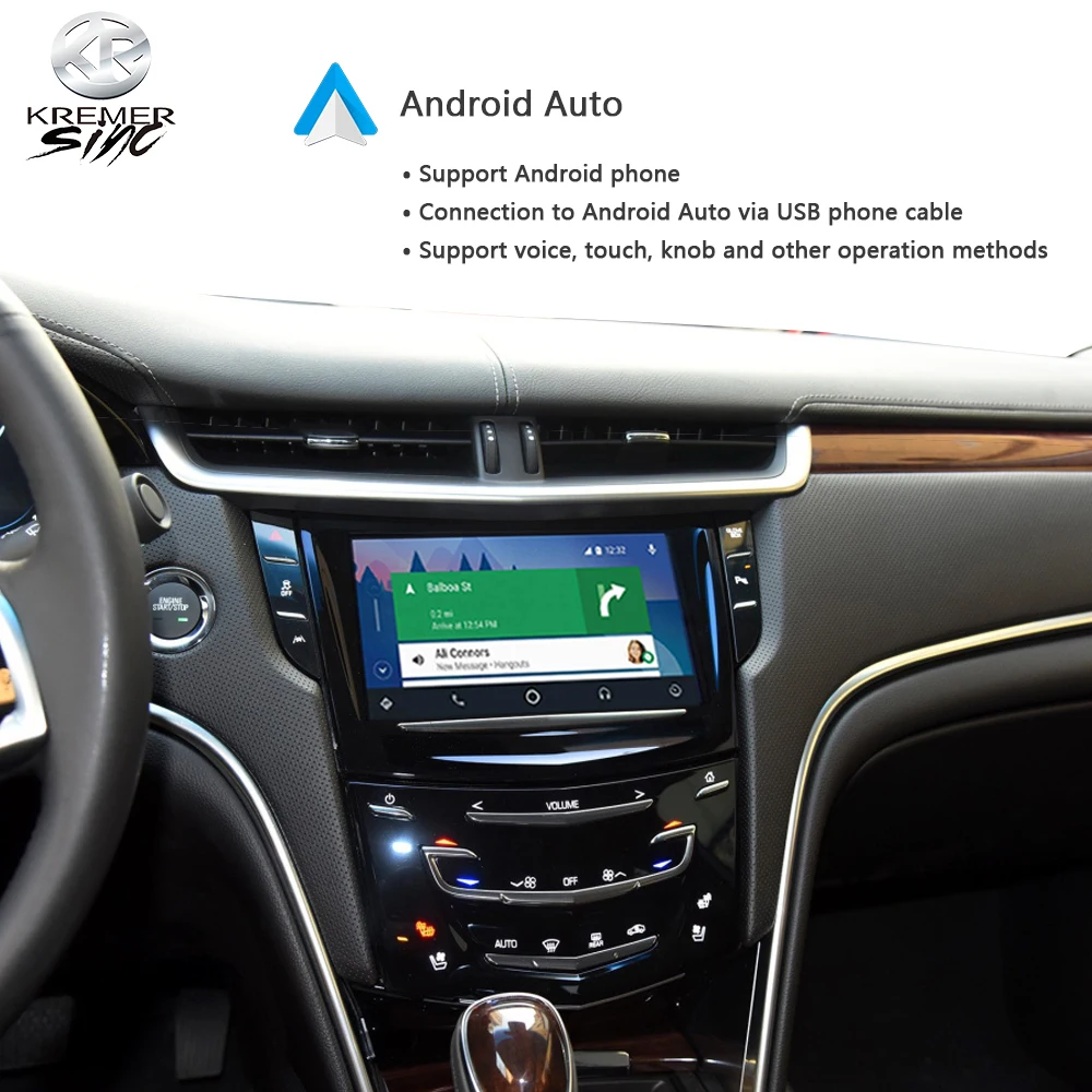 Беспроводная коробка CarPlay AndroidAuto Retrofit для Cadillac iSmart auto XTS 16 17 модель зеркальная