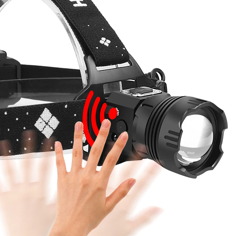 

Powerful LED Headlight headlamp P99 T6 Head Lamp Flashlight head light 18650 battery Best For Camping, fishing