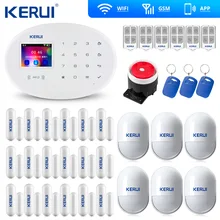 Kerui W20 Смарт-приложение Wifi Gsm беспроводная домашняя система охранной сигнализации RFID Контроль автоматический набор датчик движения