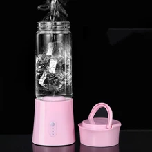 Горячий 380 мл портативная соковыжималка Электрический USB Перезаряжаемый блендер для фруктовых коктейлей миксер мини сок френчпресс быстро блендеры еда P