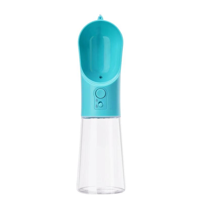 Sky Blue 400 мл уличная бутылка для воды для собак и кошек портативная подача питьевой воды миска для маленьких и больших собак товары для домашних животных чашки для путешествий - Цвет: Sky Blue