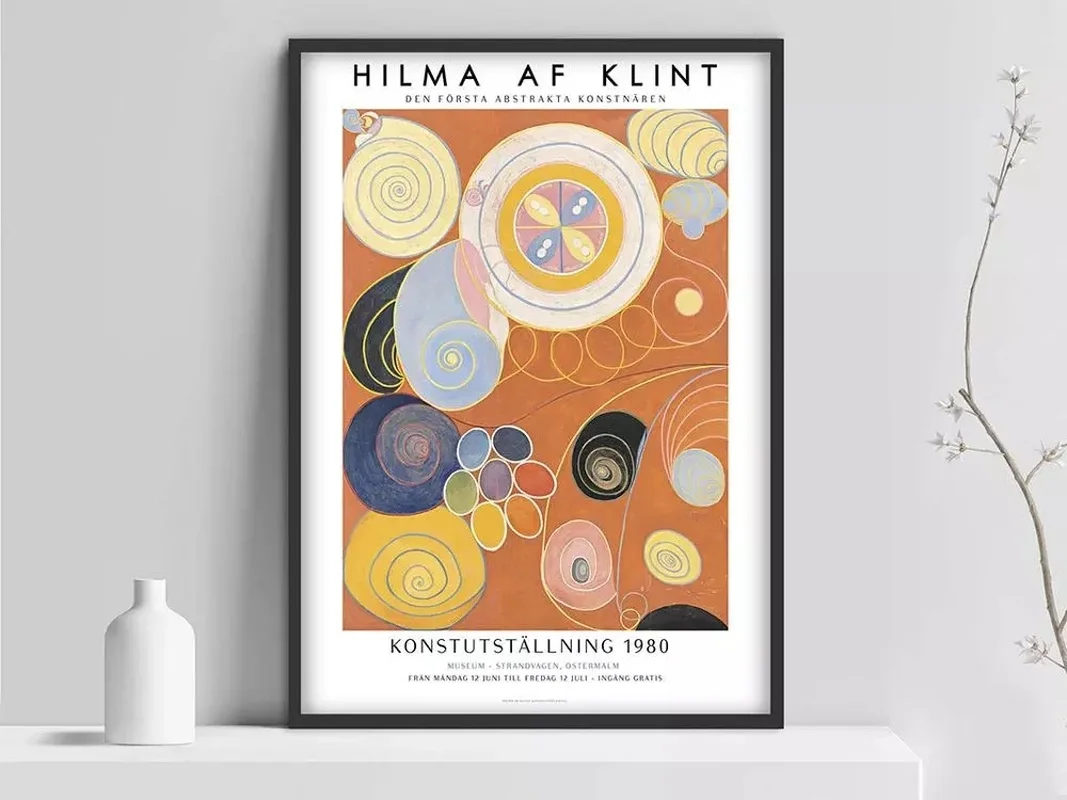 Hilma af Klint плакат печати абстрактная живопись шведский искусство в скандинавском