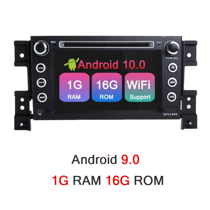 Android 10 1G 16G AUTOTOP 2 Din Android 10,0 " автомобильный dvd-плеер радио для Suzuki Grand Vitara 2007-2013 DVD gps головное устройство Автомобильный мультимедийный навигатор - Цвет: Android 10 1G 16G
