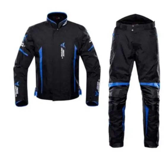 1702 Suit 03 Мотоциклетная куртка для мотоциклистов+ брюки, костюм, водостойкая куртка для мотоциклистов, мотоциклетная куртка для езды, Мужская мотоциклетная защита - Цвет: 1702 Suit 03