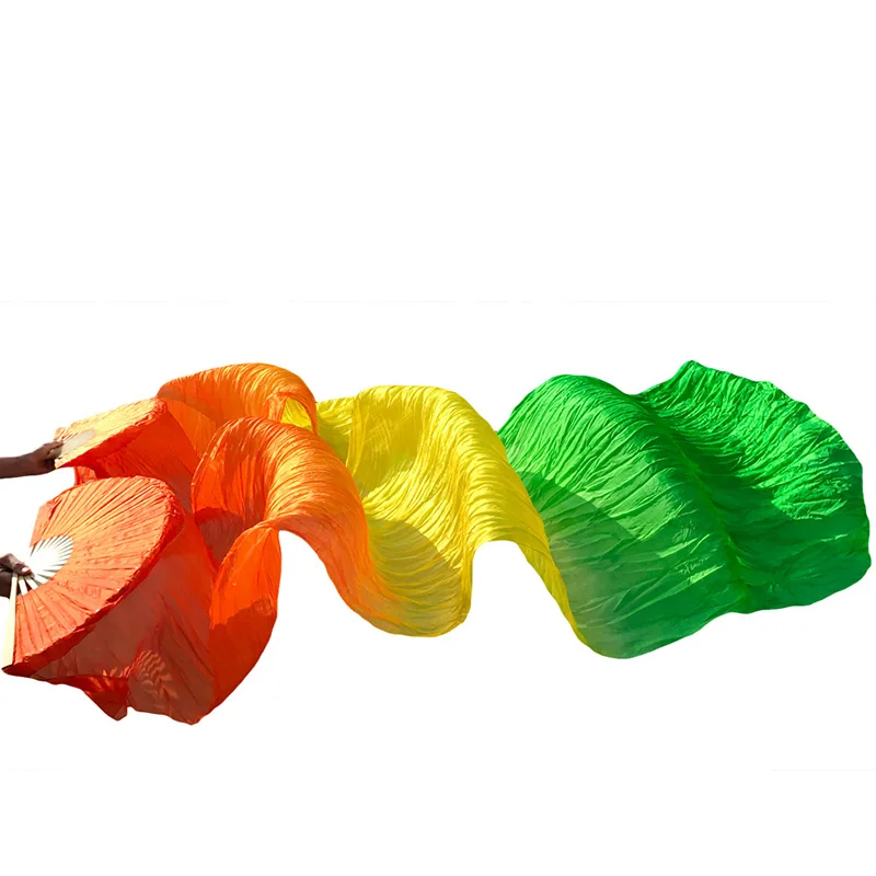 

Belly Dance Fan 100% Real Silk/Imitation Silk High Quality Silk Fans Dance Veil Belly Dance Accessories Pure Natural Silk 1 Pair