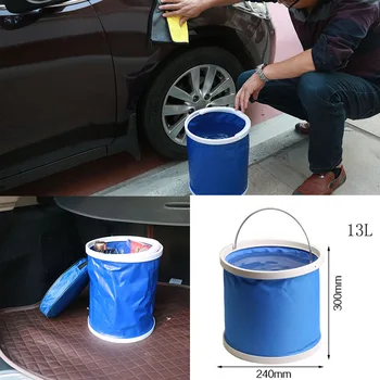 

13L Portable Folding Bucket Collapsible Multifunctional Folding Outdoor Bucket Basin for Suzuki SX4 SWIFT Alto Liane Grand
