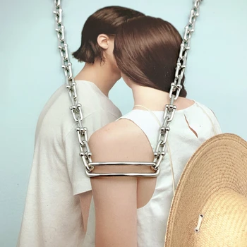 

SHINETUNG Original 1:1 S925 Sterling Silver U-Shape Trendy Necklace For Women Gift Logo Fine High-End Jewelry Western Style