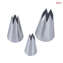 3 шт./компл. Нержавеющая сталь торт глазури трубопроводов сопла декоратора формочка для десерта коррекции формы для выпечки инструменты для украшения H7EA