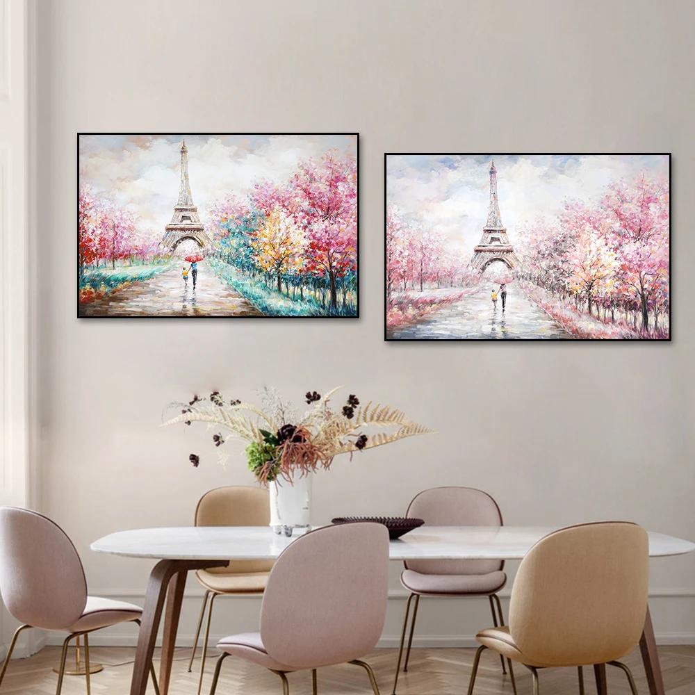 

Colorful Cherry Blossoms Tower Wall Posters, Vintage Art, Aesthetic Room Decor, Nordic Living Room Abstract Poster, New Store