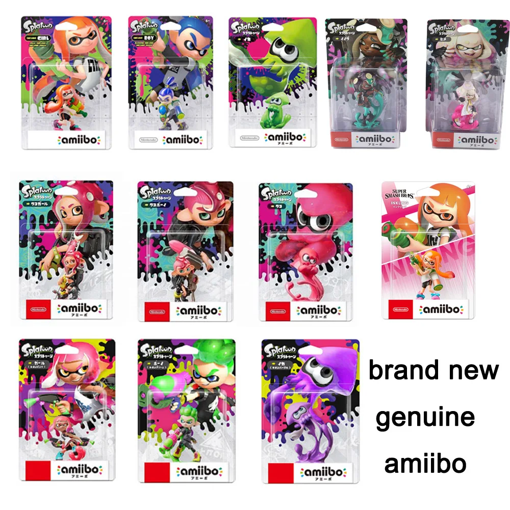

Amiibo Splatoon2 Figures Inkling Boy Girl Squid Pearl Marina For NS