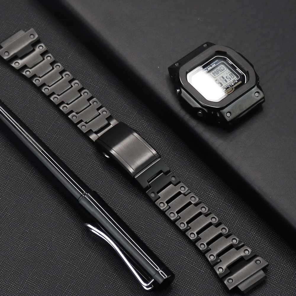 

Watch Strap&Case&Bumper For Casio DW5600 GW-M5610 Watch Band Protective Shell Bezel For G-shock GA-100 DW-6900/9400 Accessories