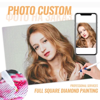 

Photo Custom Diamond Painting Cross Stitch Full Square Picture Of Rhinestone DIY Diamond Mosaic Diamond Embroidery Unique Gift