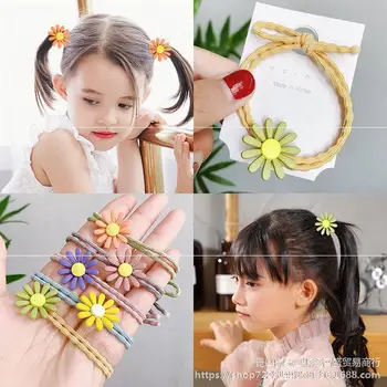 

1 PCS Elastic Lovely Flower Princess Headwear Baby Headdress Girls Hair Accessories Kids Elastic Hair Bands Children Hair Ropes