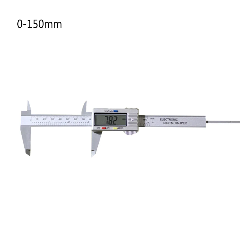 0-100 мм 0-150 мм штангенциркуль измерительный инструмент пластиковый светодиодный цифровой штангенциркуль измерительный прибор микрометр для точных данных - Цвет: H