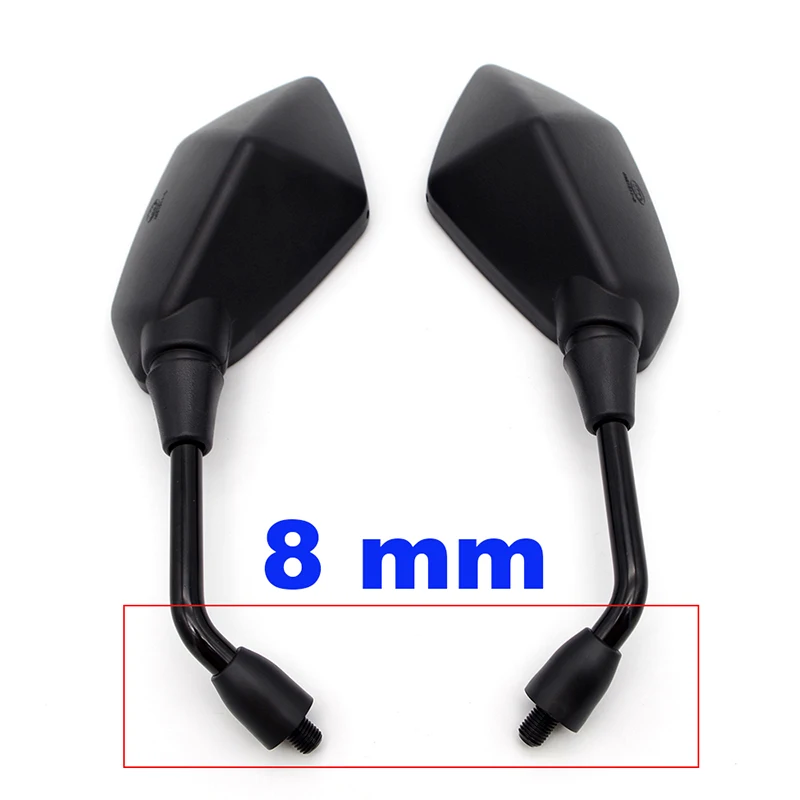 8mm caliber Retroviseur Moto зеркала мотоциклетные зеркала для Para Moto Yamaha R1 2004 Tmax 500 Sportster G310R Xvs 1100 Moto - Цвет: 8mm caliber