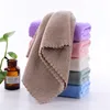 6 Colors Plain Hand Towel Coral Fleece Cleaning Towel Coral Velvet Soft Microfiber Hand Towel 35x75cm 1
