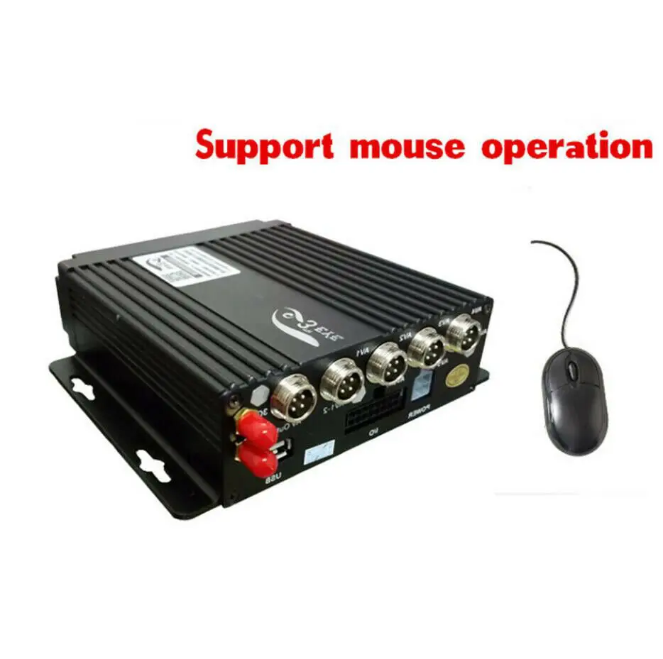 720P 4CH DVR AHD SD 4G gps видео регистратор в реальном времени коробка+ " монитор+ 4* CCD камеры