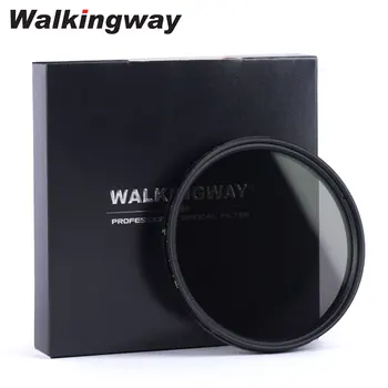 Walkingway 광학 유리 울트라 슬림 Nd 가변 필터 ND2-400 카메라 렌즈 필터 49/52/55/58/62/67/72/77/82mm 중립 밀도