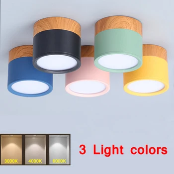 

7W Led Ceiling Lights Modern Nordic Ceiling Lamps for Living Room Bedroom Aisle Cloakroom Spot Light Surface Mounted Down Light