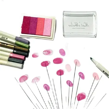 1pcs/lot Inkpad Scrapbooking gradient colorful stamp inkpads DIY Crafts Ink pad Stamps Sealing kids finger print Decoration