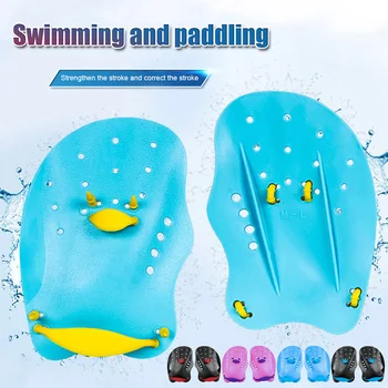 

Children Adults Swimming Training Paddles Swimming Contour Paddles Training Workout Pool Aid Medium BHD2