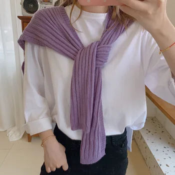 

2019 New Winter Wool Shawl Scarf Female Korean Version Casual Split-style Jacket Thick Warm Women Room Cloak Blanket