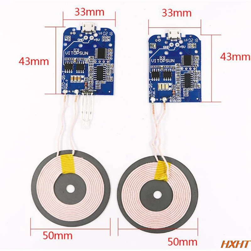 Wireless charger module motherboard, base PCBA board + coil, universal QI standard, multiple solution development