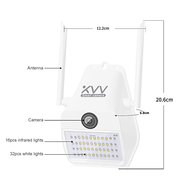 Xiaovv D7 1080P IP камера 150 ° широкоугольный смарт WiFi наружная веб с 16 инфракрасным