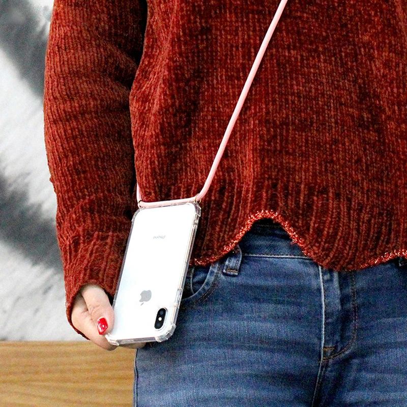 Cross Shoulder Necklace Cover For Samsung S10e S10 Plus S9 S8 Plus Note9 Note8 (2)