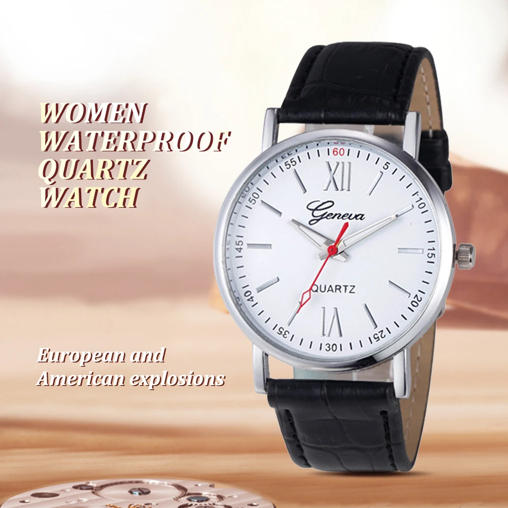 Fashion Montre Femme Clock Women Quartz Dress Wristwatches Leather Band Ladies Relogio Gift Watch женские часы | Наручные