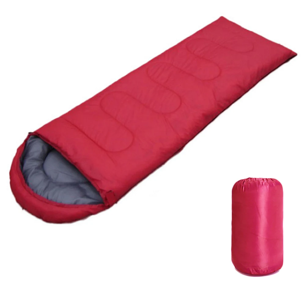 Red 950g Конверт спальный мешок мягкий теплый толстый спальный мешок для кемпинга туризма YA88 - Color: Red 950g
