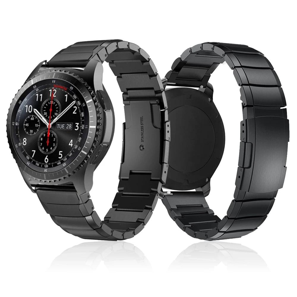 

Metal Stainless Steel Wrist band for Samsung Watch 46mm 42mm S3 Active Watch Strap for Amazfit 3 GTR 47mm / HUAWEI GT Watchband